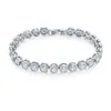 Fashion Brands Designer Round Cut CZ Stone Bracelet for Women Classical Tennis Bracelet & Bangle Jewelery Gift277U