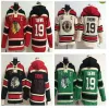 Maillots de hockey Old Time Blackhawks de qualité supérieure, 19 Jonathan Toews, pull à capuche, veste d'hiver, commande mixte