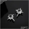 Stud North Star pijnloos oor vrouwelijk oorbeen clip mannelijke oorstekers geavanceerde gevoel student gat oorbellen drop levering sieraden oorbellen Dh0Xs