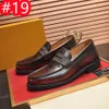 40modell för män Business Designer Dress Office Shoes Luxurious Crocodile Grain Leather Shoes Mens Buckle Casual Wedding Party Shoes Män lägenheter plus storlek 45