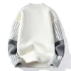 Ponts-pulls pour hommes Pluls chauds Modèles Modèle Mlim coréen noir blanc Streetwear Streetwear Mink Half Couchleck Pullous