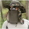 Wide Brim Hats Bucket Hats Men Women Outdoor Fishing Anti-Mosquito Cap Summer Riding Climbing Hunting Camping Hiking Sunshade Sunscreen Tactical Camo HatL231221