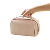 Kosmetiska väskor bärbar blixtlås påse enkel stil väska resväska arrangör gåva för flickor damer flickvän fru