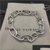 Bracelets de charme David Y Cuivre Marque Bijoux Chaîne de poignet de mode pour femmes et bracelet homme Drop Livraison Ot3Lz