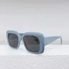 Zonnebril Vierkant Groot Frame Dames 40263 Mode Rond Gezicht Heren Bril Gradiëntlens Anti UV400 Lichtroze Blauw Beige 7 Kleuren