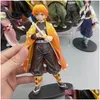 Aktion Spielzeug Abbildungen 15 cm Dämon Slayer Action -Figuren Kamado Tanjirou Agatsuma Zenitsu Nezuko Krieger PVC Modell Spielzeug Drop -Lieferspielzeug DHFAO