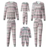 Familjsmatchande kläder Julpyjamas År Xmas Fader Mor barn Babykläder Set pappa mamma och dotter son pyjamas outfit 231204