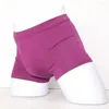 Mutande Uomo Intimo in cotone Boxer Pantaloncini U Borsa convessa Mutandine Slip comodi Pantaloni ad angolo piatto Quattro