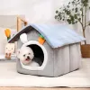 Foldable Dog House Indoor Warm Sofa Kennel Bed Mat for Small Medium Large Dogs Cats Warm Puppy Cave Cat Nest Winter Pet Products