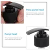 Liquid Soap Dispenser 4PCS Pump Bathroom Lotion Dispensers Press Pumps Replacement Nozzles For Kitchen Home ( 28mm Black )