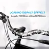 LUNJE 318x720780mm Handlebar MTB Bike Riser Aluminum Swallow HandleBar Rise 90mm Mountain Folding Bicycle Parts 231221