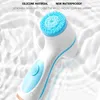 3 In 1 Silicone Electric Cleansing Brush Face Massagers Sonic Rotating Waterproof Galvanic Remove Blackheads Acne Tool 231220