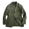 Men's Jackets Amekaji Wear Clothes Men Army Green Safari Jacket Casual Suit American Retro Autumn Niche Good Quality