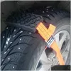 Travel Roadway Product 2Pcs Car Mud Board Sand Emergency Chain Off-Road Escape Rescue Tool Parts 1216 Drop Delivery Automobiles Motorc Dhhkn