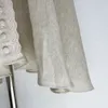 Robes de créateurs australiennes pour femmes jupe en lin en vrac à manches landes françaises creux en V Vle à manches longues à manches longues