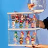 Blind Box Storage Display Rack Music Expert Office Transparent skåp Akryl Material Bubble Mat Doll 231221