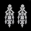 Collier Boucles d'oreilles Ensemble 2023 Design CZ Zircon Bridal Jewelry for Women Wedding Party 4pcs Bracelet Ring Accessories