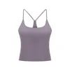 Lu Women Fitness Bra Tops Crew Neck Fintness Tank Best Solid Breatble Crop Top雌DT038