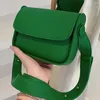 Evening Bags Women Shoulder Crossbody Bag Small Square Leather Hand Solid Color Flap Pocket Daily Purse For Lady Satchel