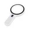 30X lighting large magnifying glass handheld with 12 LED luminous magnifying glasses used for elderly people to read jewelry watches and louvers 231221