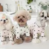Oddychająca bawełniana koszulka dla psów i kotów miękka kamizelka Mała średnia sukienka świąteczna ubrania chihuahua