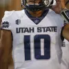 Custom 2023 Utah State Aggies Football Jersey NCAA College Love Cooper Legas Terrell Vaughn Rahsul Faison Gavin Barthiel MJ Tafisi Jr. Ike L