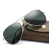 Zonnebril Pilot Women Men Classic Aviation Sun Glasses Drivinmale Echte hoogwaardige buiten polycarbonaat Goggle230v