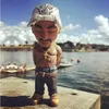 Obiekty dekoracyjne figurki mini żywiczne ozdoby Hip Hop Zabawny raper Bro Figurine Zestaw do wystroju domu w Indoor Outdoor Decorations Party