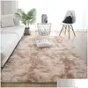 Carpets Fluffy Pure For Living Room Large Soft Rugs Anti Skid Shaggy Area Rug Dining Home Floor Mat 80X120Cm Drop Delivery Garden Tex Dhoxl