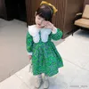 Girl's Dresses Girl Dresses Big Bow Girls Dresses Floral Pattern Dress For Kids Casual Style Costume For Girls