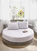 El okrągła pościel wyposażony arkusz łóżka z elastyczną opaską romantyczną El Round Mattress Cover Sernce 200 cm220cm 201139052179