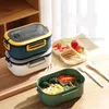 Cute Lunch Box For Kids Compartments Microwae Bento Lunchbox Children Kid School Outdoor Camping Picnic Food Container Portable 231220