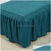 Conjuntos de cama Conjuntos de cama 4-6pcs lavado estilo de renda salão de beleza mas spa uso edredom er cama saia colcha folha customizável tamanho s drop de dh3lz