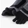 5 paires Toe Toe Socks Sport Man Compression Mesh non glisser le bilan de remise en forme durable Run Outdoor Basketball Travel Finger 231221