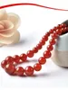 Chaînes 6-14mm ronde rouge onyx tour chaîne perles collier calcédoine pierre naturelle cou porter pour les femmes bricolage bijoux de mode cadeaux de la mère