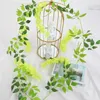 Decorative Flowers 190cm Artificial Wisteria Hanging Vine Fake Plants Rattan Wedding Arch Floral Silk Home El Garden Decoration