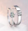 925 Sterling Silber Paar Ring SixJaw Zirkon Mode Öffnung Verstellbarer Ring Frauen Verlobung Hochzeit Schmuck 21050784075983902563