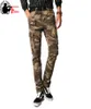 Estilo militar roupas camuflagem calças de ajuste fino calças de carga reta homens casuais tático camo jogger masculino exército verde cáqui 2109106210