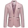 Мужской однобортный пиджак для джентльмена, модный деловой приталенный пиджак без утюга, повседневный пиджак для мужчин, свадебное рабочее платье 231220