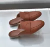 Capri Open Back Loafer Designer Dress Shoes Flat Mule Loafer Women Platform Mules Top Kwaliteit Luxury Loafers Schoenen Maat 35-41