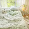 Bedding Sets Home Textile Pastoral Small Floral Single Summer Quilt Four-piece Princess Lace Simple Dormitory Sheet