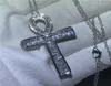 Choucong Ankh Cross Pendant 925 Sterling Silver 5A CZ Stone Chain Cross Pendant Necklace for Women Men Party Wedding Jewelry1710900