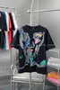 23SS Tasarımcı Mektup Baskı Tişörtleri Tee Sweatshirt Moda Yüksek Sokak Kısa Kollu Yaz Günlük Tişört Nefes Alabilir Erkekler Kadın Mürettebat Boyun Tees Elbiseleri Wo 12-100