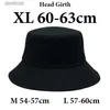 Wide Brim Hats Bucket Hats Big Head Man Large Size Bucket Hats Boy 60-63cm Plus Size Summer Fisherman Cap Womens 54-57cm Pure Cotton Panama UPF50+ Sun HatL231221