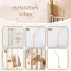 Baby Rattle Toy Wooden Bed Bell Bracket Mobile Hanging Bracket Toys Hanger Baby Crib Mobile Bed Bell Wood Toy Holder Arm Bracket 231221