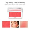 Paleta de blush em relevo rosado blush pó fosco alta pigmentação rosa coral rouged para bochechas cosméticos suaves 231220