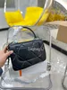 Novo designer de bolsas de ombro de moda clássica hardware stella bolsa de luxo bolsa de canal feminino bolsa de alta qualidade saco de bolsa genuína 25 17cm