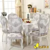 Nappe de Table pastorale, housses de chaises carrées, coussins pour Tables et chaises, ensemble rond en dentelle