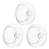 Conjuntos de utensílios de jantar 3 PCs Tule de vidro suprimento superior da tampa clara Tampa transparente de teaware para suprimentos substituíveis de chaleira