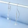 Dangle Earrings Korean Tassel Long Chain Star Piercings Drop Women Girls Party Gifter Jewelry eh2100